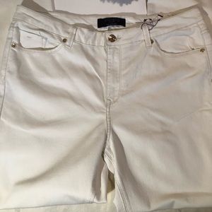 NWT-VIOLETA By Mango WHITE Jean Slim Fit Sz  16
